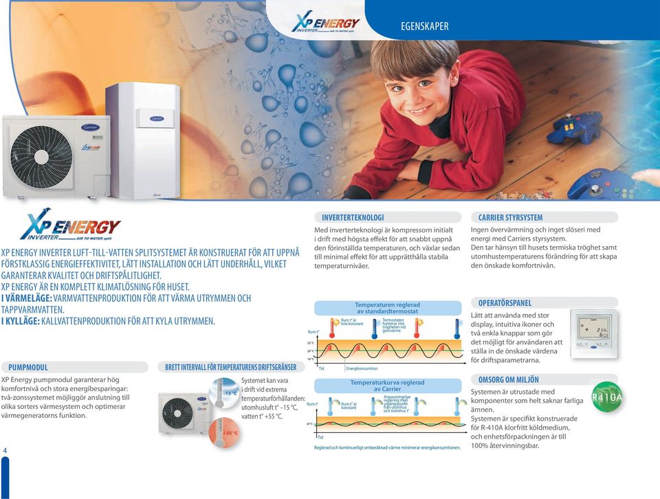 4 pumpmodul XP Energy pumpmodul garanterar hög komfortnivå och stora energibesparingar: två-zonssystemet möjliggör anslutning till olika sorters värmesystem och optimerar värmegeneratorns funktion.