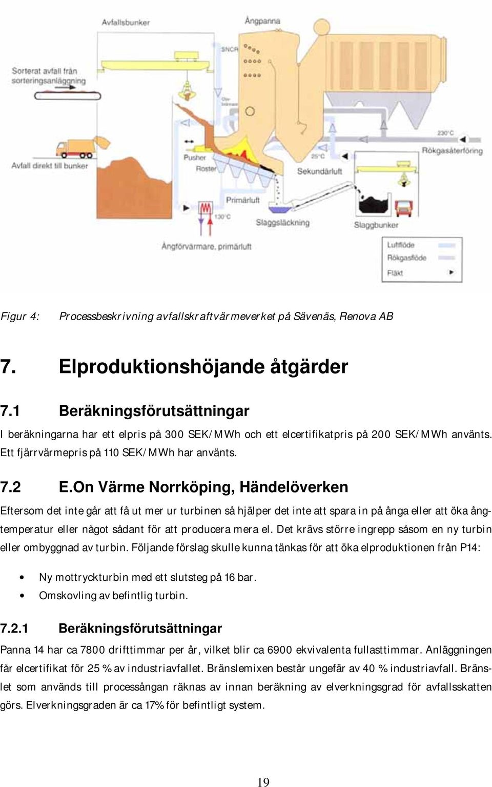On Värme Norrköping, Händelöverken Eftersom det inte går att få ut mer ur turbinen så hjälper det inte att spara in på ånga eller att öka ångtemperatur eller något sådant för att producera mera el.