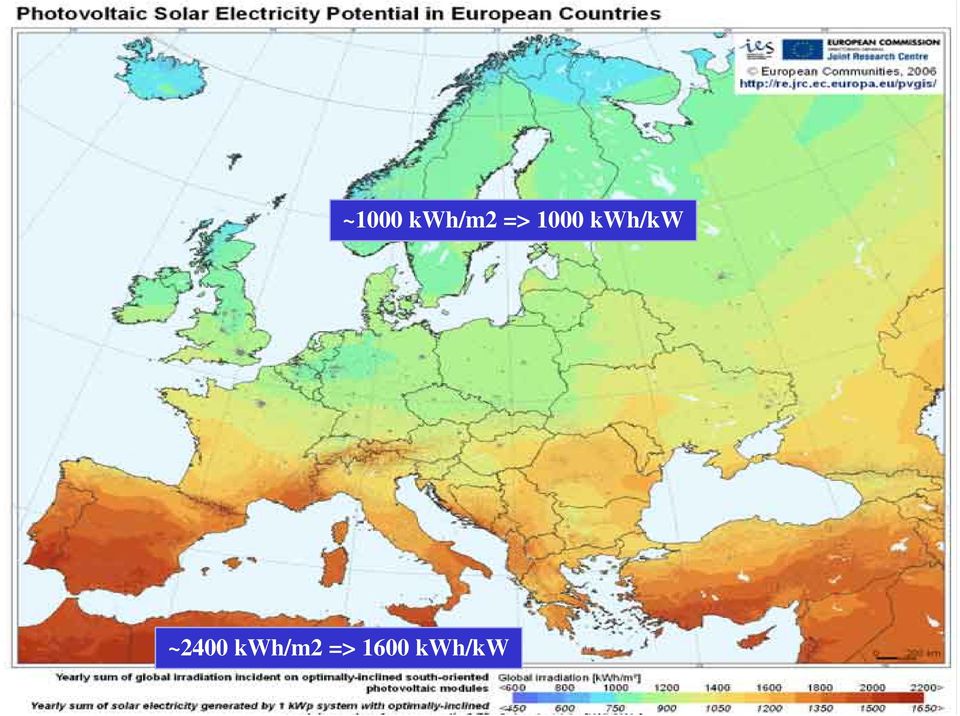 ~2400 kwh/m2