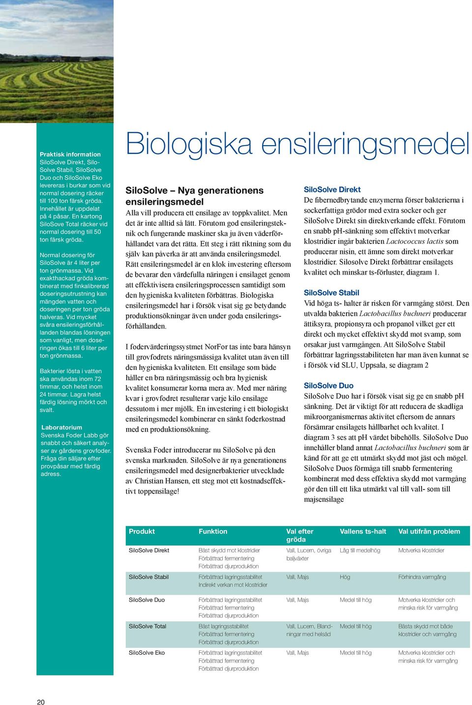 Vid exakthackad gröda kombinerat med finkalibrerad doseringsutrustning kan mängden vatten och doseringen per ton gröda halveras.
