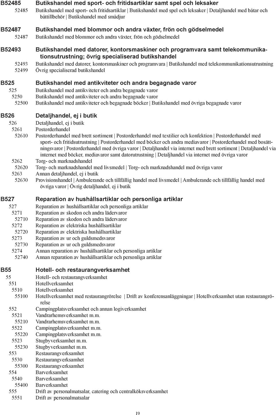 kontorsmaskiner och programvara samt telekommunikationsutrustning; övrig specialiserad butikshandel 52493 Butikshandel med datorer, kontorsmaskiner och programvara Butikshandel med
