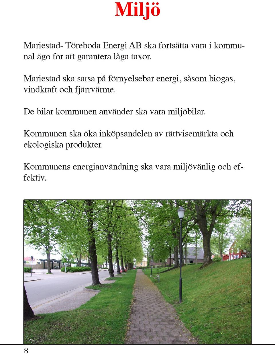 De bilar kommunen använder ska vara miljöbilar.