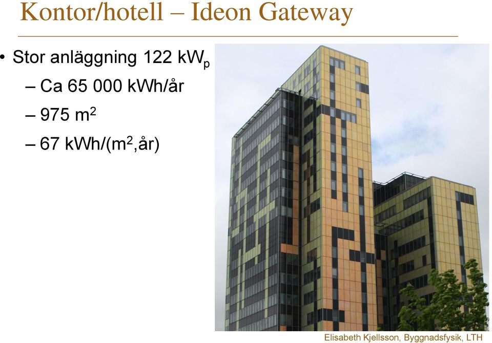 kwh/år 975 m 2 67 kwh/(m 2,år)