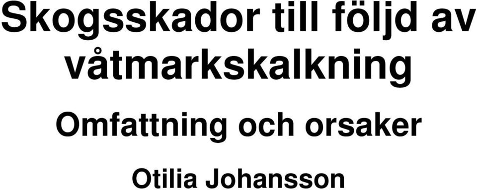 våtmarkskalkning