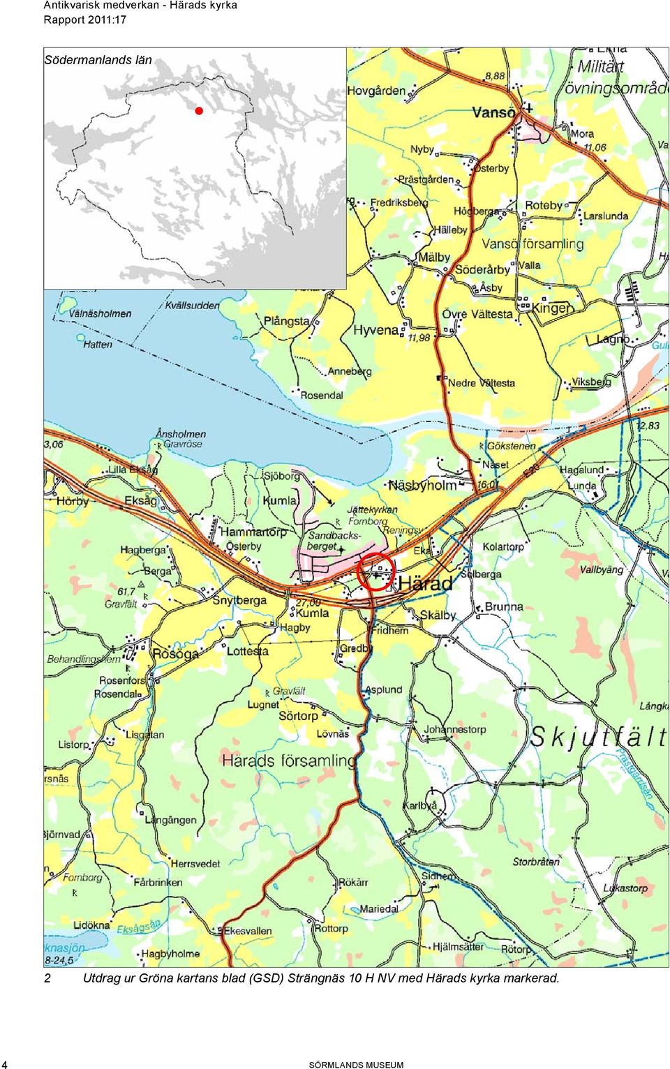 Strängnäs 10 H NV med Härads