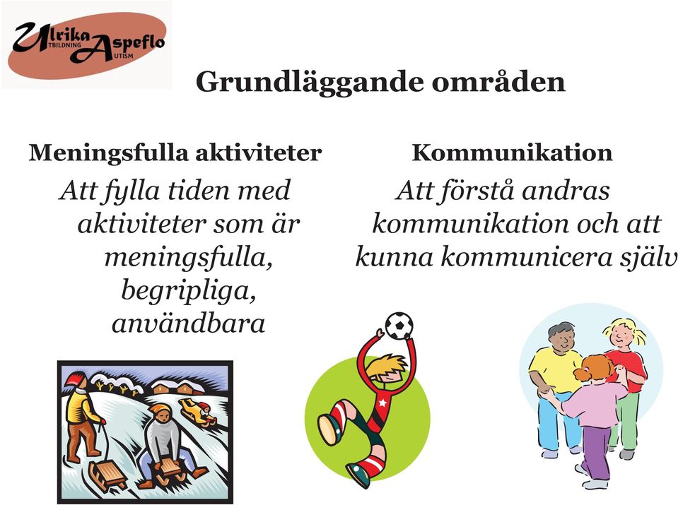 meningsfulla, begripliga, användbara