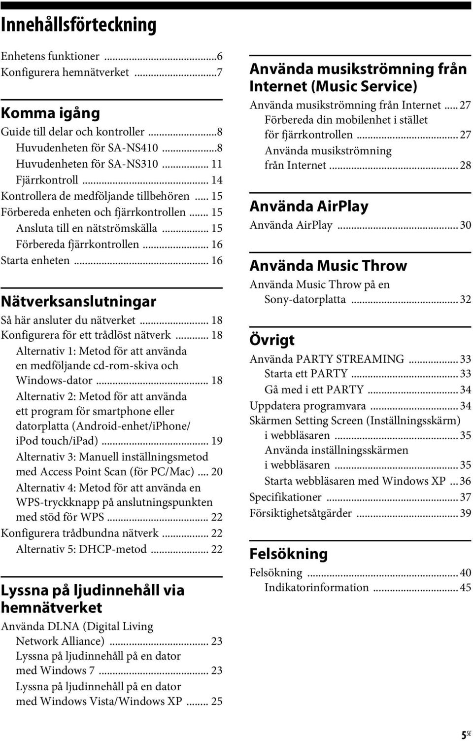 .. 16 Nätverksanslutningar Så här ansluter du nätverket... 18 Konfigurera för ett trådlöst nätverk... 18 Alternativ 1: Metod för att använda en medföljande cd-rom-skiva och Windows-dator.