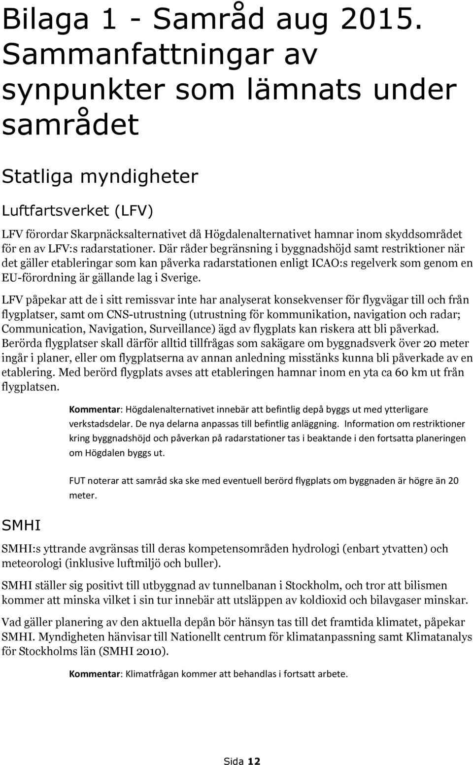 LFV:s radarstationer.