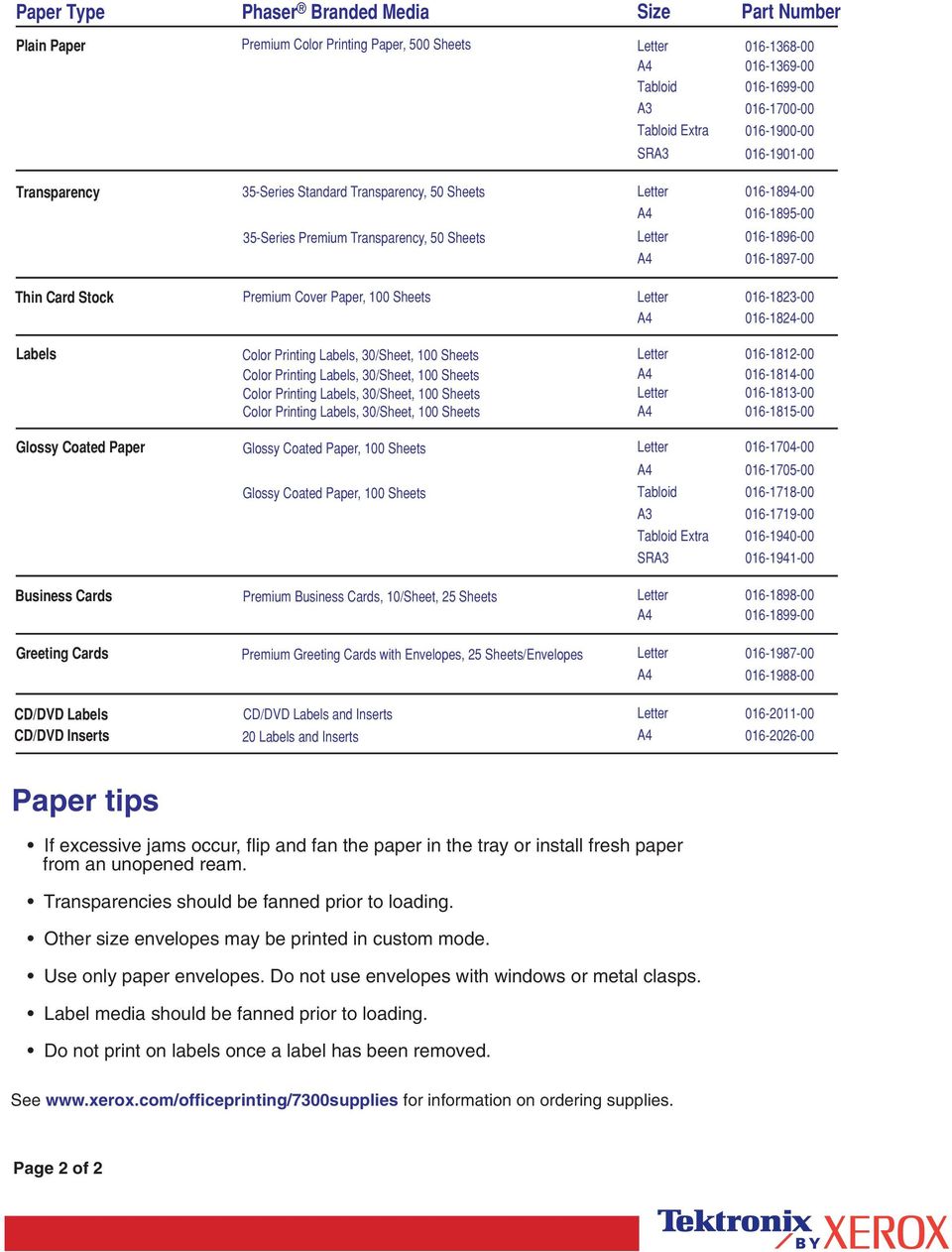 Premium Cover Paper, 100 Sheets Letter A4 016-1823-00 016-1824-00 Labels Color Printing Labels, 30/Sheet, 100 Sheets Color Printing Labels, 30/Sheet, 100 Sheets Color Printing Labels, 30/Sheet, 100