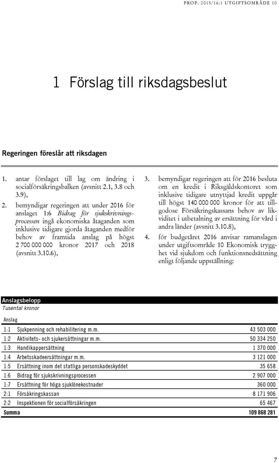 700 000 000 kronor 2017 och 2018 (avsnitt 3.10.6), 3.