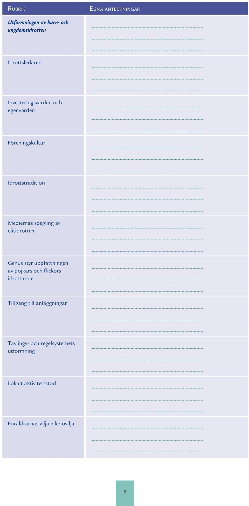 Genus styr uppfattningen av pojkars och flickors idrottande Tillgång till anläggningar