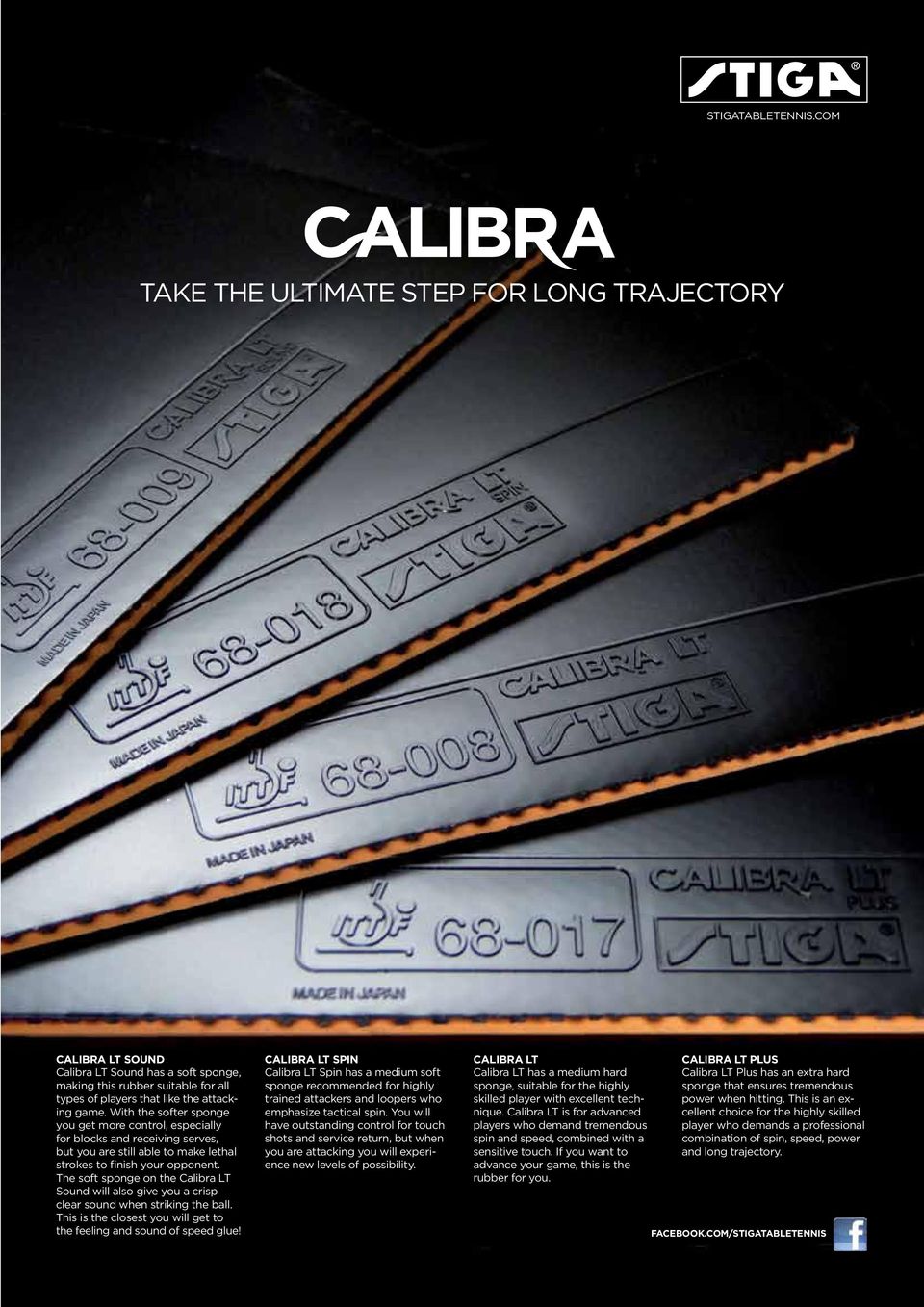 The soft sponge on the Calibra LT Sound will also give you a crisp clear sound when striking the ball. This is the closest you will get to the feeling and sound of speed glue!