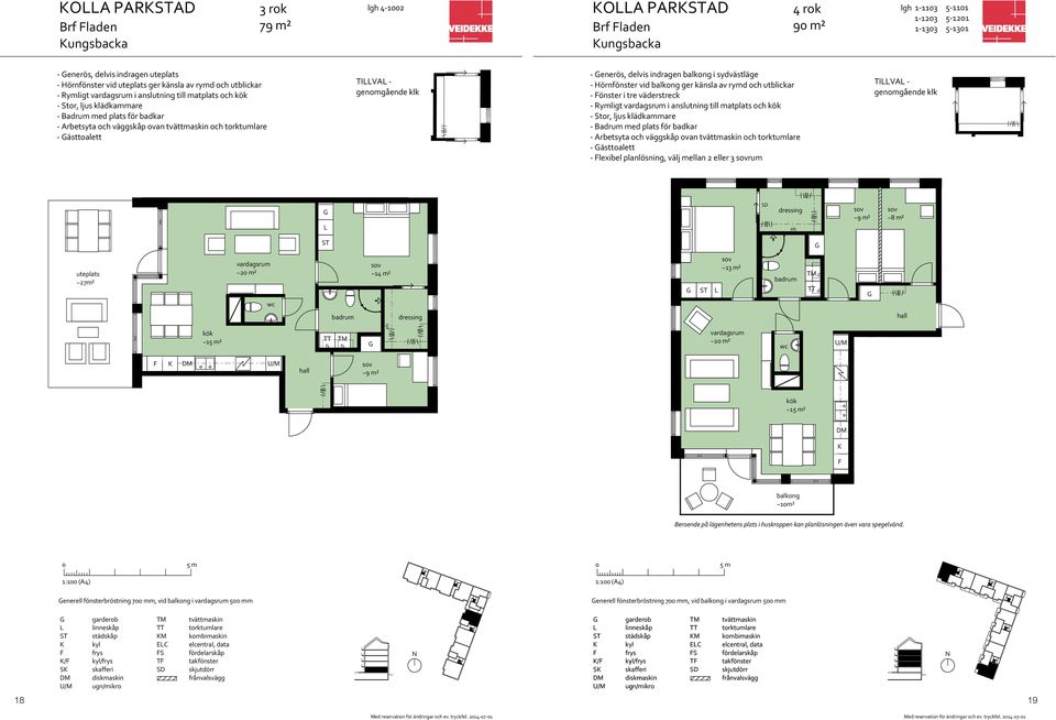 ~14 m² ~13 m² ~1² ~2 m² ~1² ~1m² Beroende på lägenhetens plats i huskroppen kan planlösningen även vara spegelvänd.