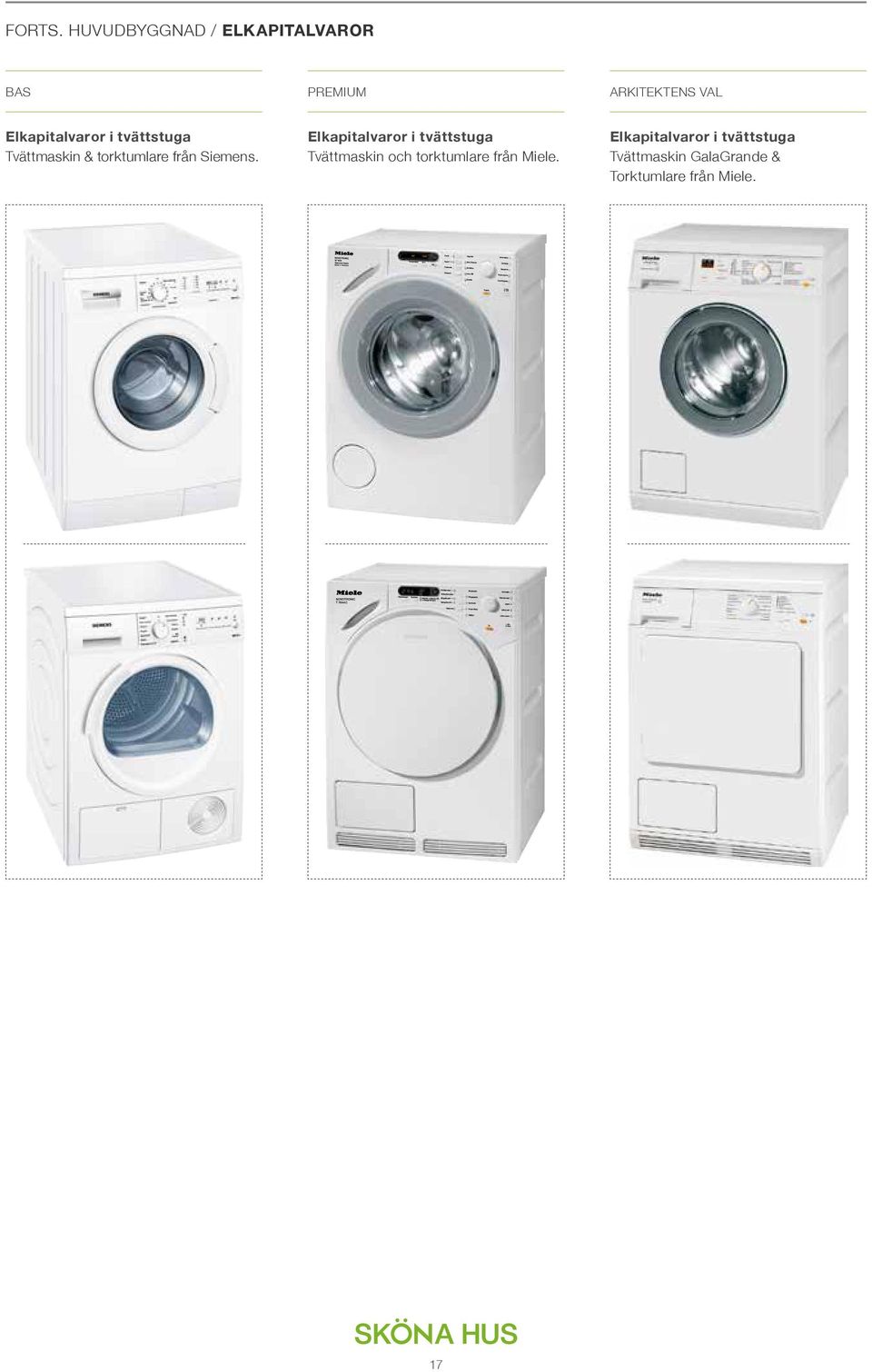 Tvättmaskin & torktumlare från Siemens.