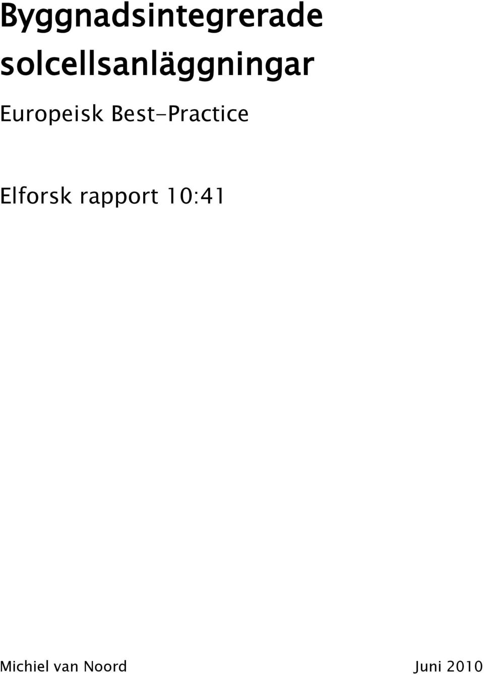 Europeisk Best-Practice
