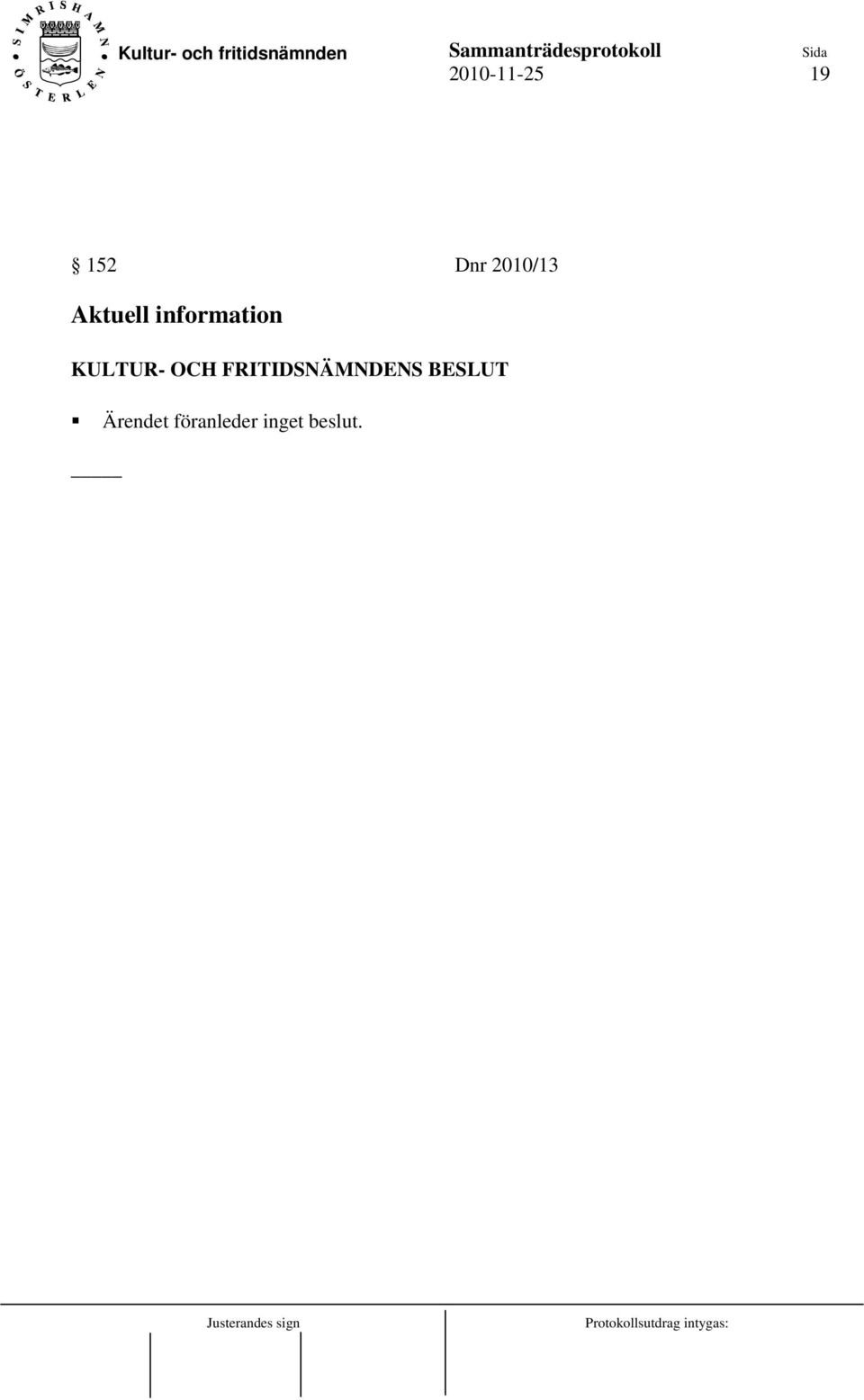 information Ärendet