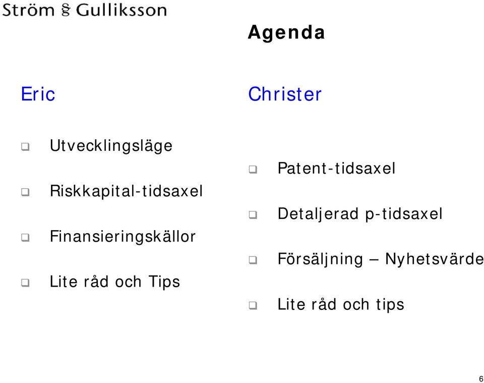 Lite råd och Tips Patent-tidsaxel Detaljerad
