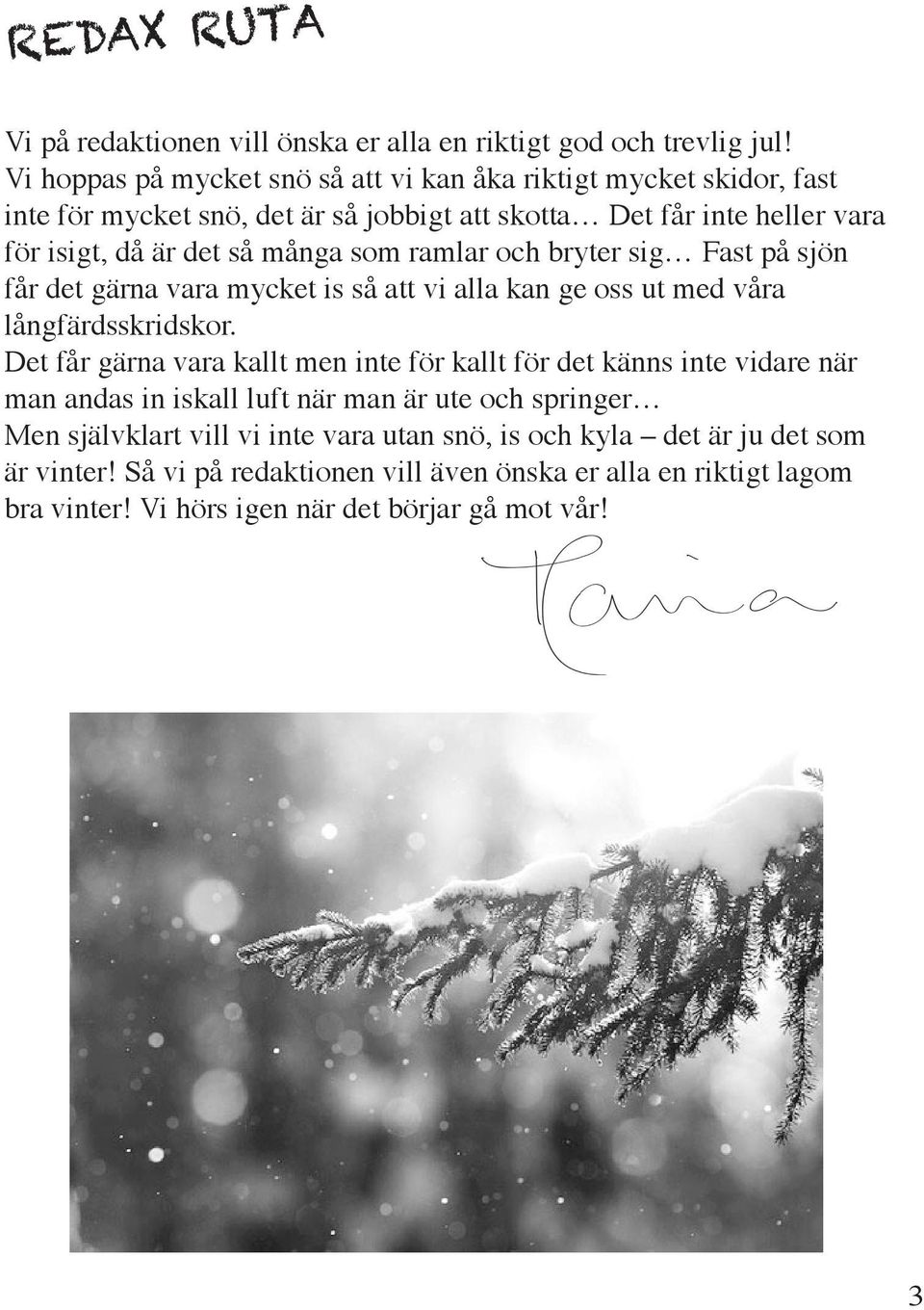 som ramlar och bryter sig Fast på sjön får det gärna vara mycket is så att vi alla kan ge oss ut med våra långfärdsskridskor.