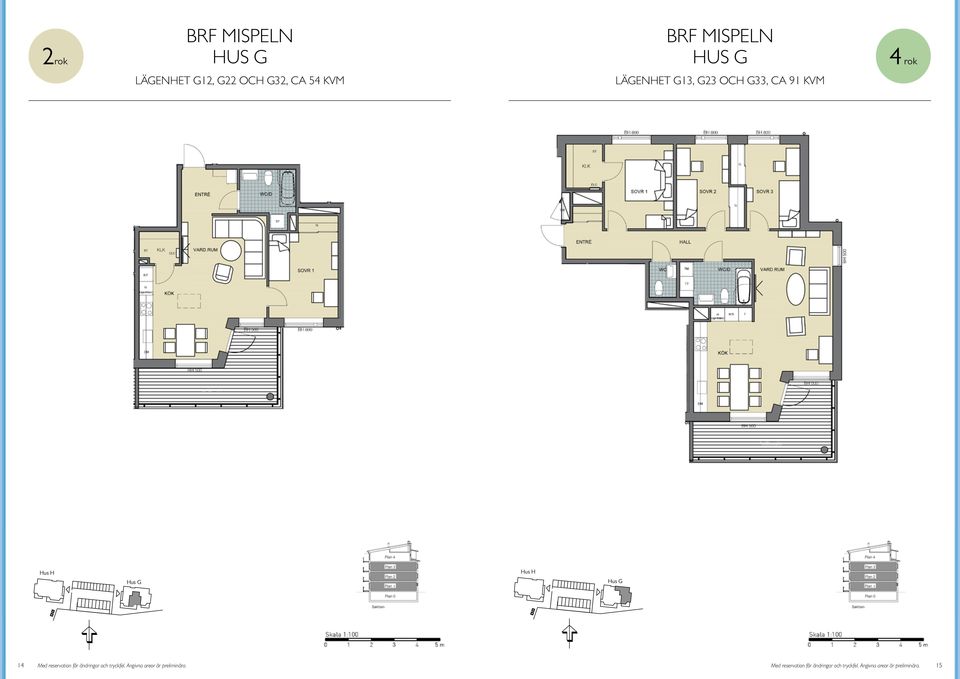 Ugn/Mikro TP H Ugn/Mikro K/S F BALKON BALKON Hus g Hus g 14 Med reservation för ändringar och tryckfel.