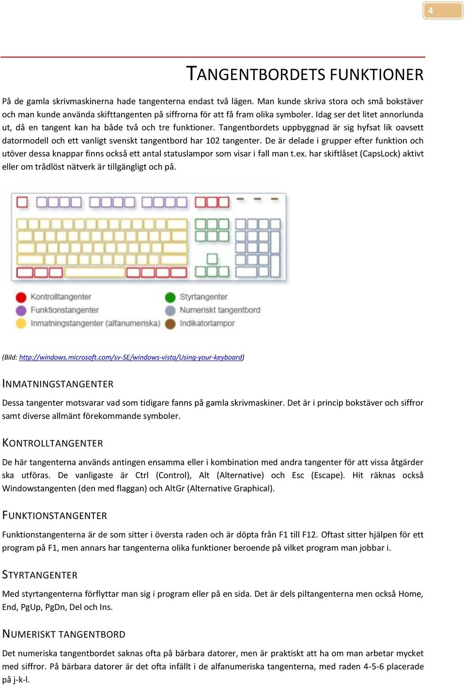 Idag ser det litet annorlunda ut, då en tangent kan ha både två och tre funktioner.