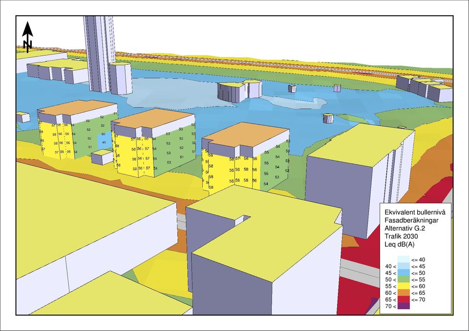 2 Trafik 2030 Leq db(a) <= 40 40 < <=