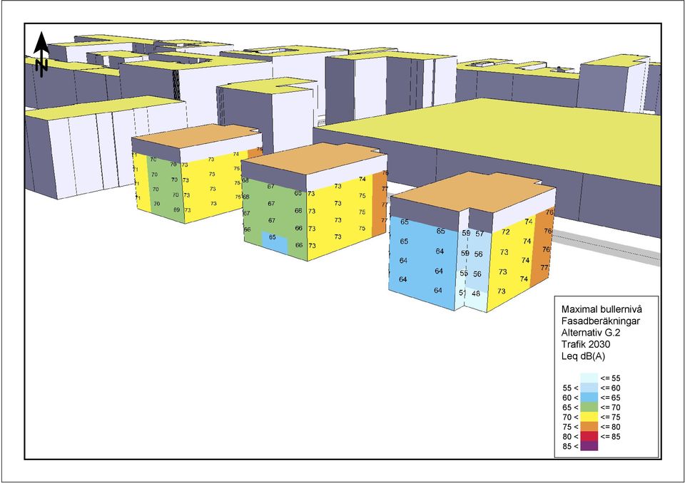 2 Trafik 2030 Leq db(a) <= 55 55 < <=