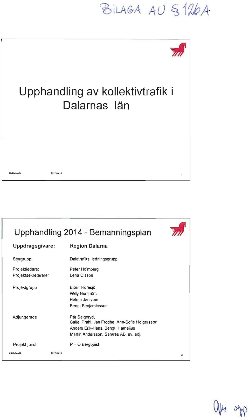 Adjungerade Projekt jurist Björn Floresjö Willy Norström Håkan Jansson Bengt Benjaminsson Pär Selgeryd, Calle Prah