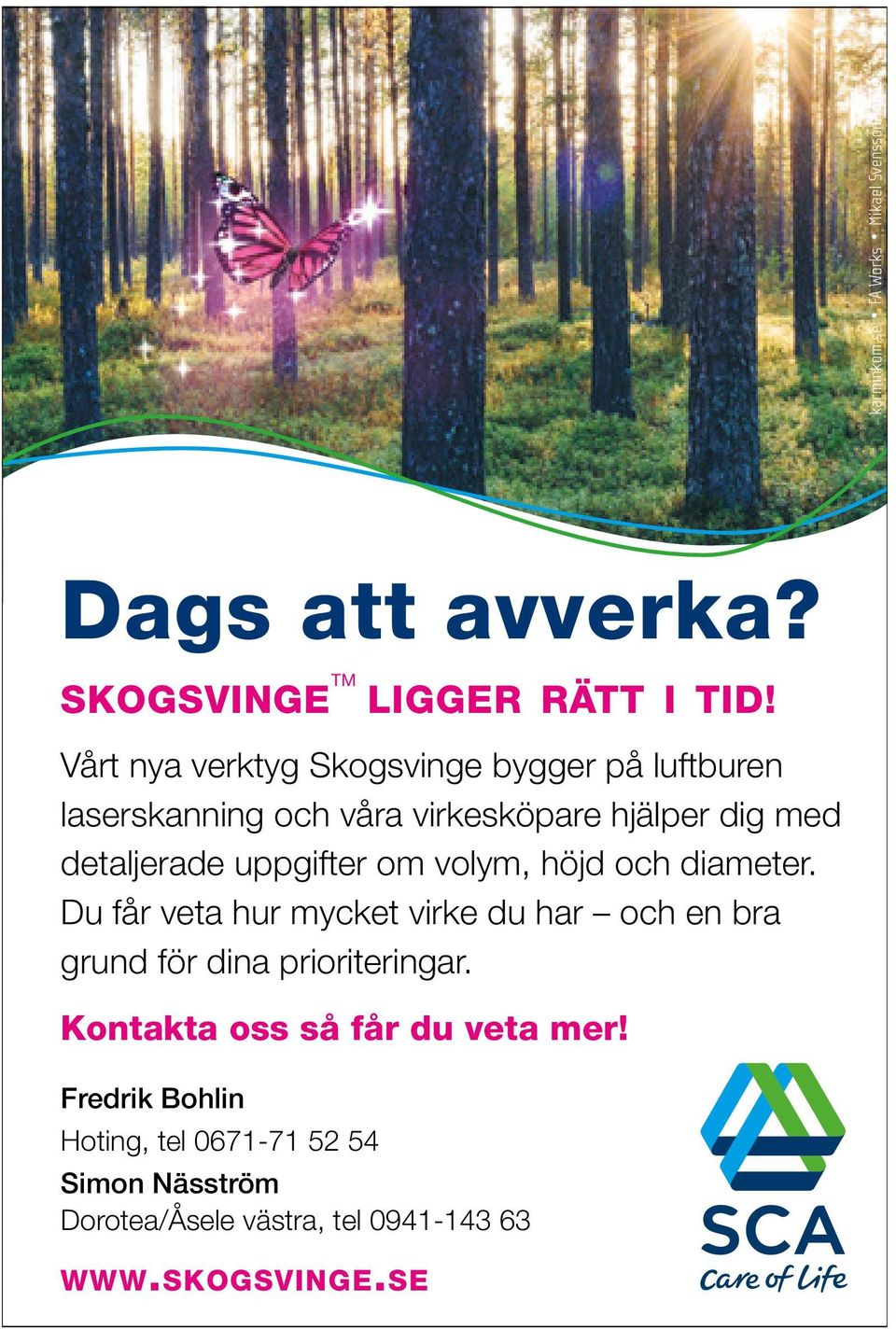 uppgifter om volym, höjd och diameter. Du får veta hur mycket virke du har och en bra grund för dina prioriteringar.