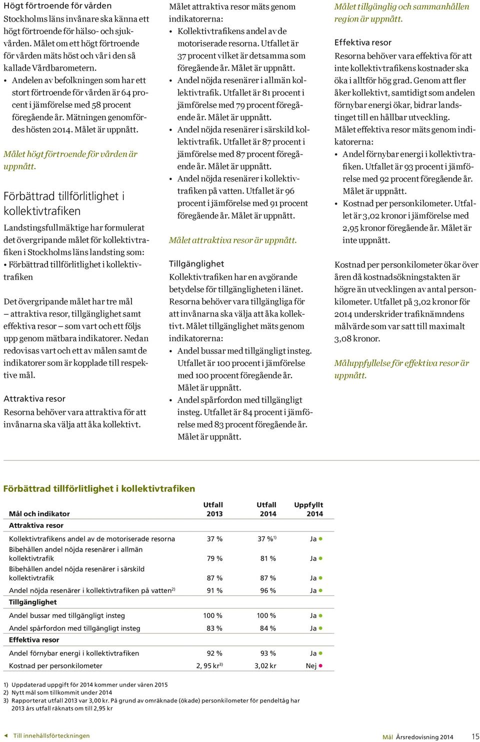 Målet högt förtroende för vården är uppnått.