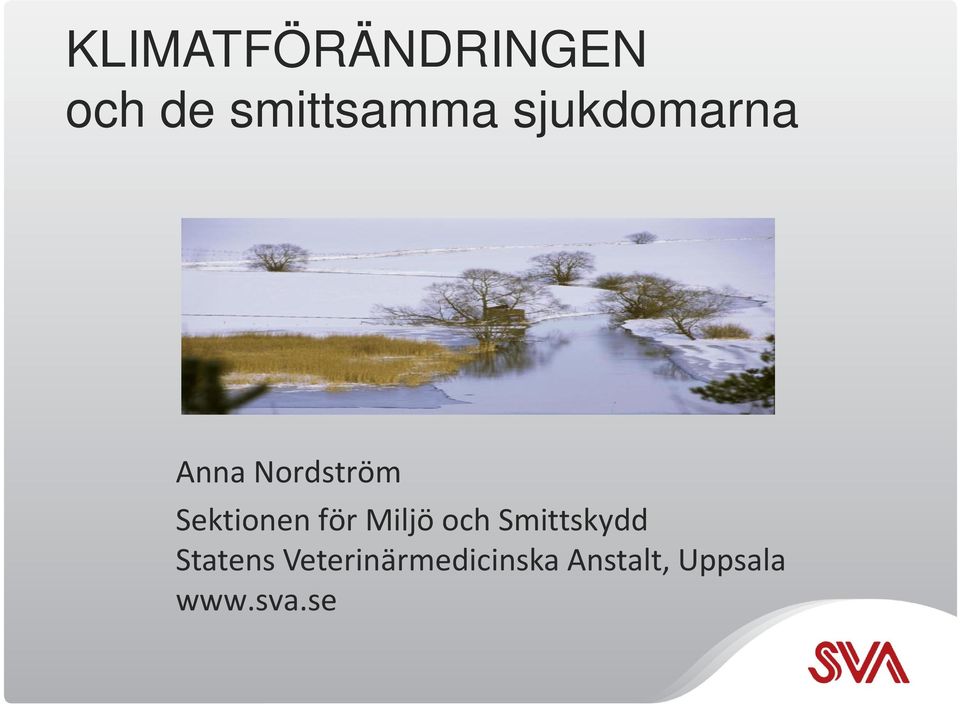 för Miljö och Smittskydd Statens