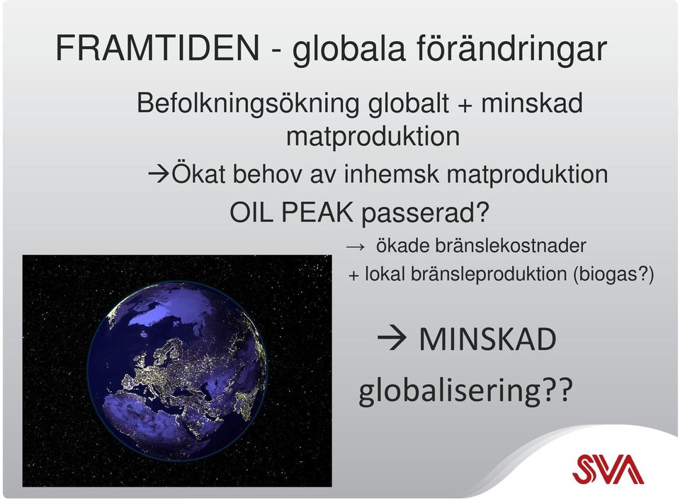 matproduktion OIL PEAK passerad?