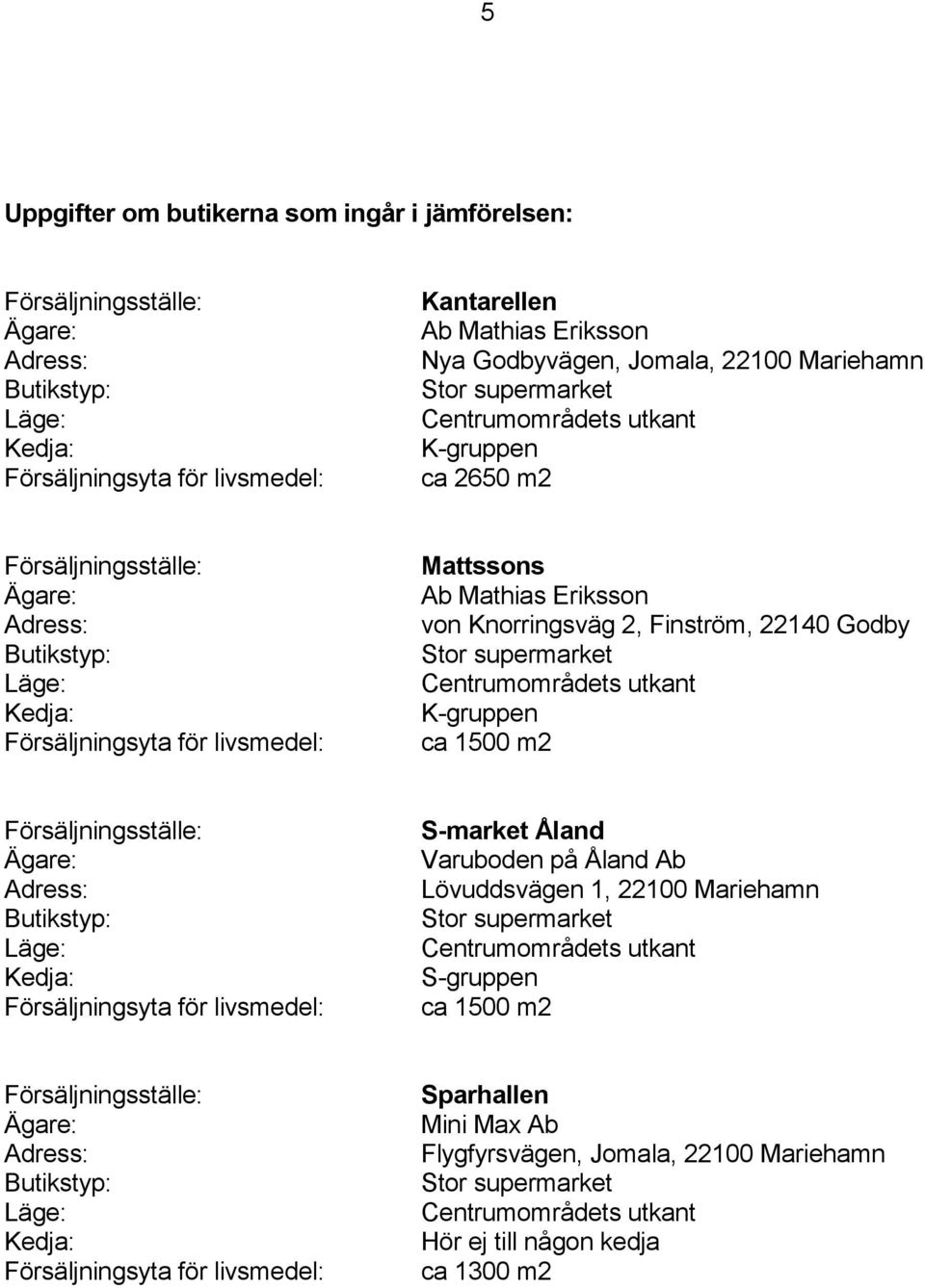 Godby K-gruppen ca 1500 m2 S-market Åland Varuboden på Åland Ab Lövuddsvägen 1, 22100 Mariehamn S-gruppen