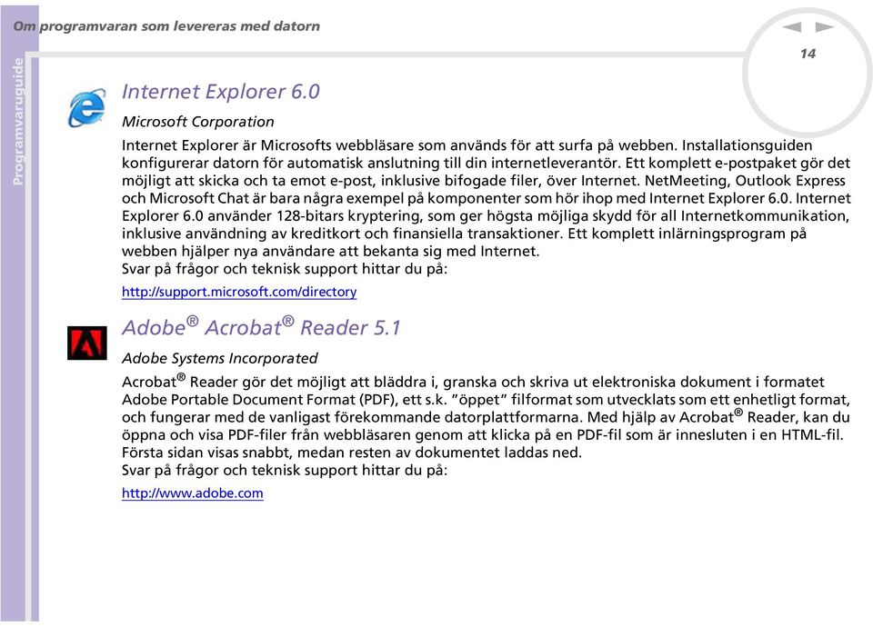 etmeetig, Outlook Express och Microsoft Chat är bara ågra exempel på kompoeter som hör ihop med Iteret Explorer 6.