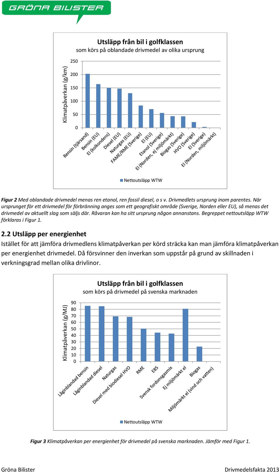 När ursprunget för ett drivmedel för förbränning anges som ett geografiskt område (Sverige, Norden eller EU), så menas det drivmedel av aktuellt slag som säljs där.