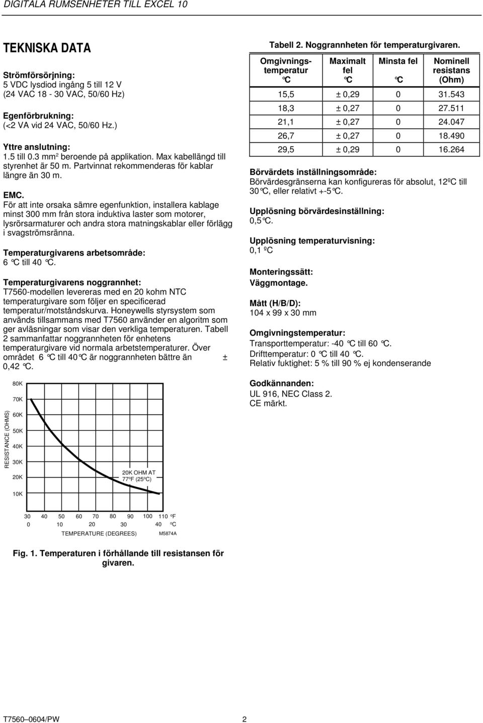 För att inte orsaka sämre egenfunktion, installera kablage minst 300 mm från stora induktiva laster som motorer, lysrörsarmaturer och andra stora matningskablar eller förlägg i svagströmsränna.