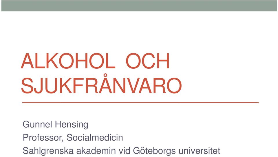 Socialmedicin Sahlgrenska