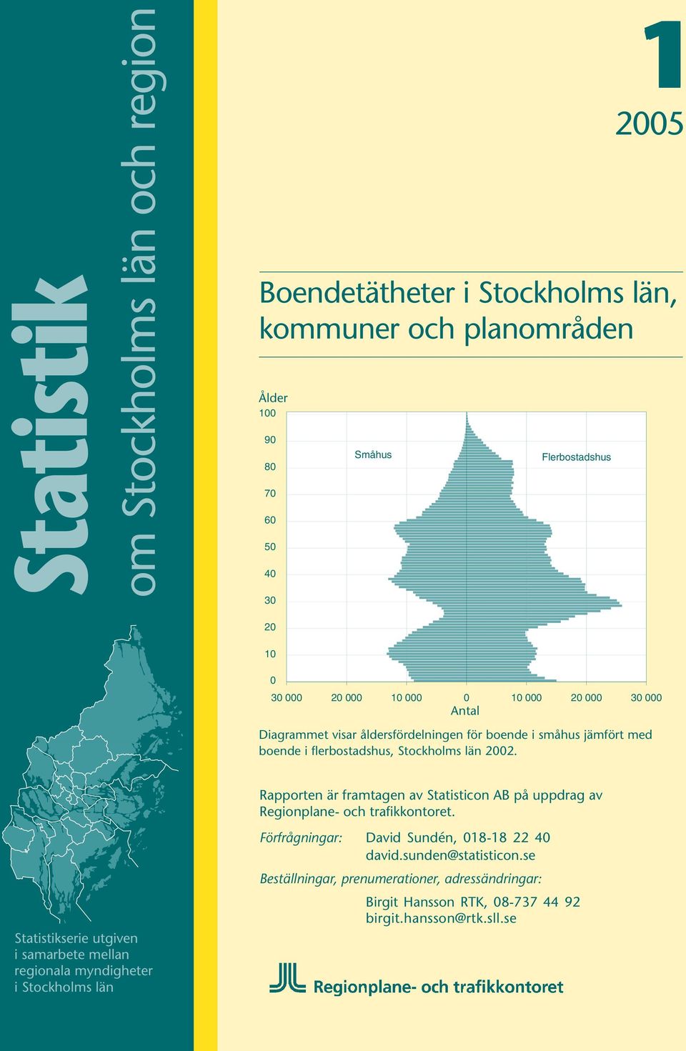 Rapporten är framtagen av Statisticon AB på uppdrag av Regionplane- och trafikkontoret.