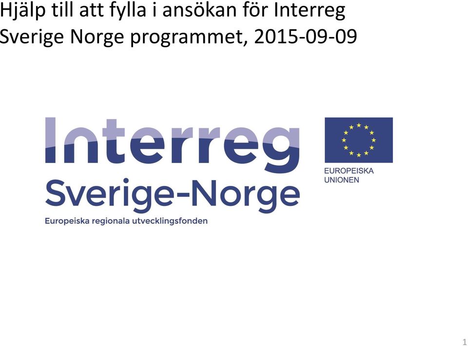 Interreg Sverige