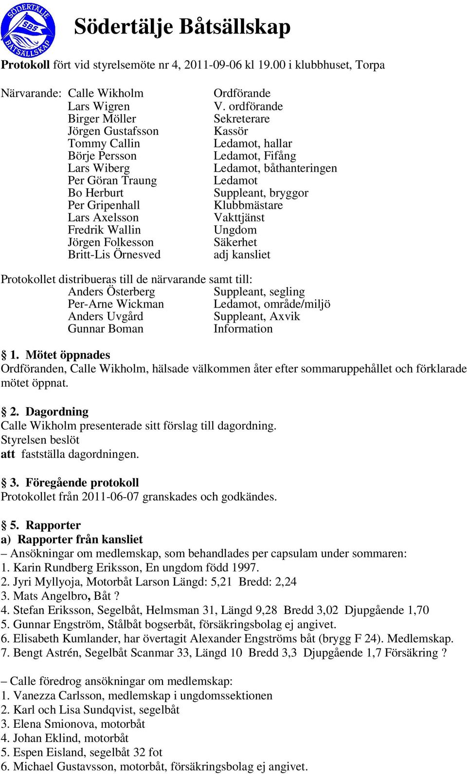 Wallin Jörgen Folkesson Britt-Lis Örnesved Ordförande V.