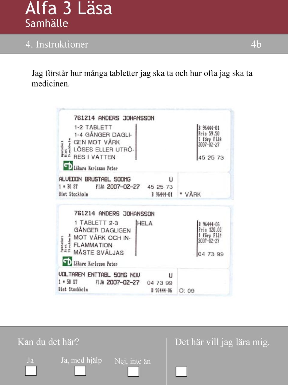 hur många tabletter jag ska