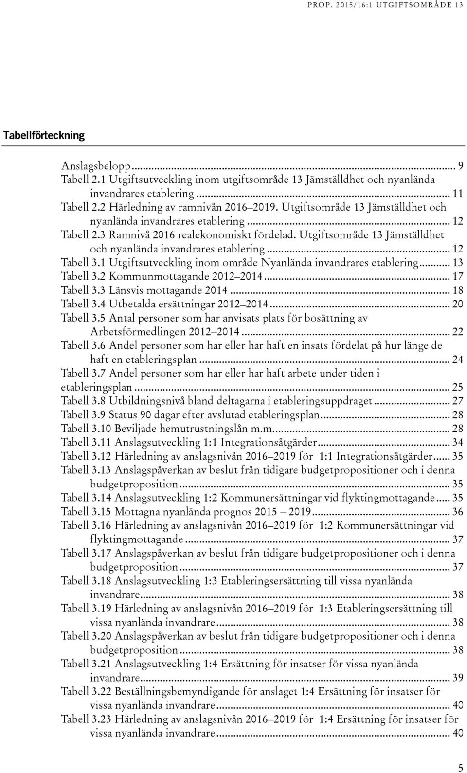 .. 12 Tabell 3.1 Utgiftsutveckling inom område Nyanlända invandrares etablering... 13 Tabell 3.2 Kommunmottagande 2012 2014... 17 Tabell 3.3 Länsvis mottagande 2014... 18 Tabell 3.