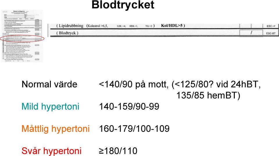 vid 24hBT, 135/85 hembt) 140-159/90-99