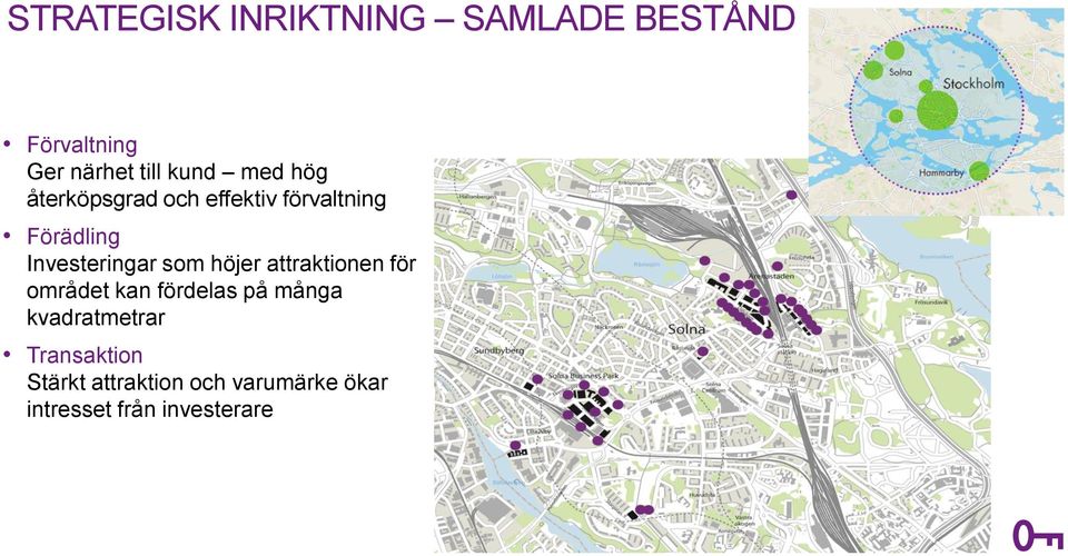 som höjer attraktionen för området kan fördelas på många kvadratmetrar