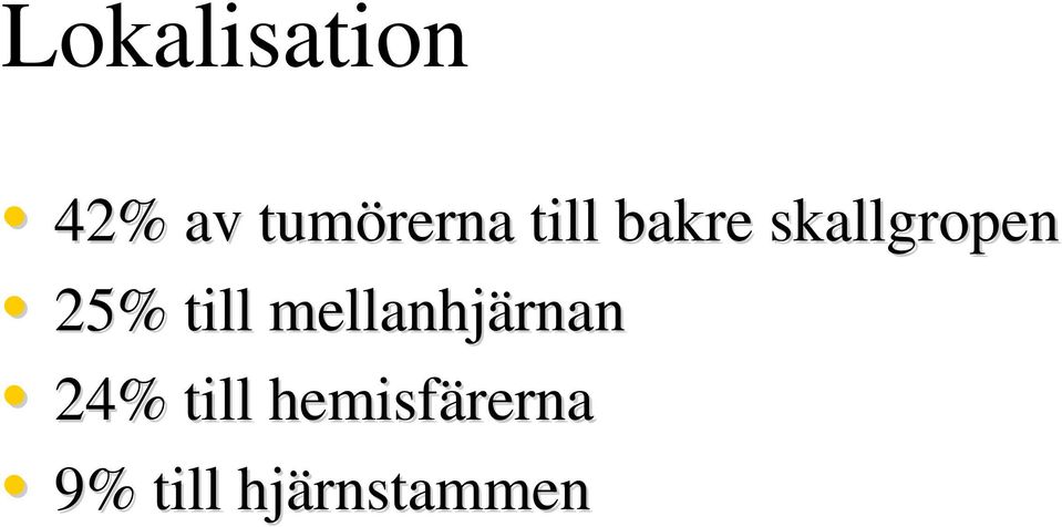 till mellanhjärnan 24% till