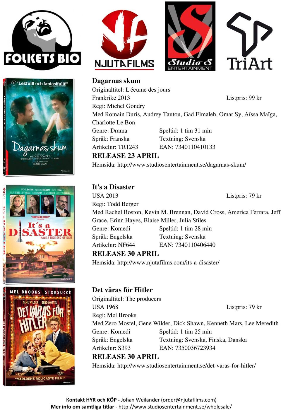 se/dagarnas-skum/ It's a Disaster USA 2013 Regi: Todd Berger Med Rachel Boston, Kevin M.