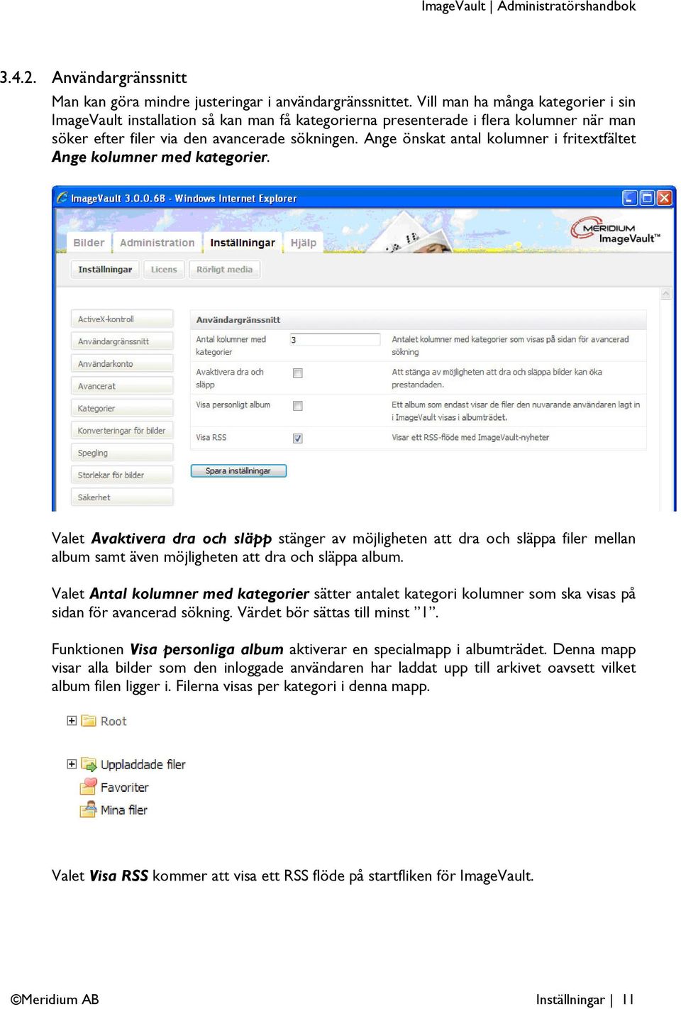 Ange önskat antal kolumner i fritextfältet Ange kolumner med kategorier.