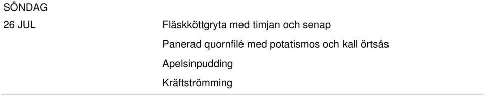 quornfilé med potatismos och