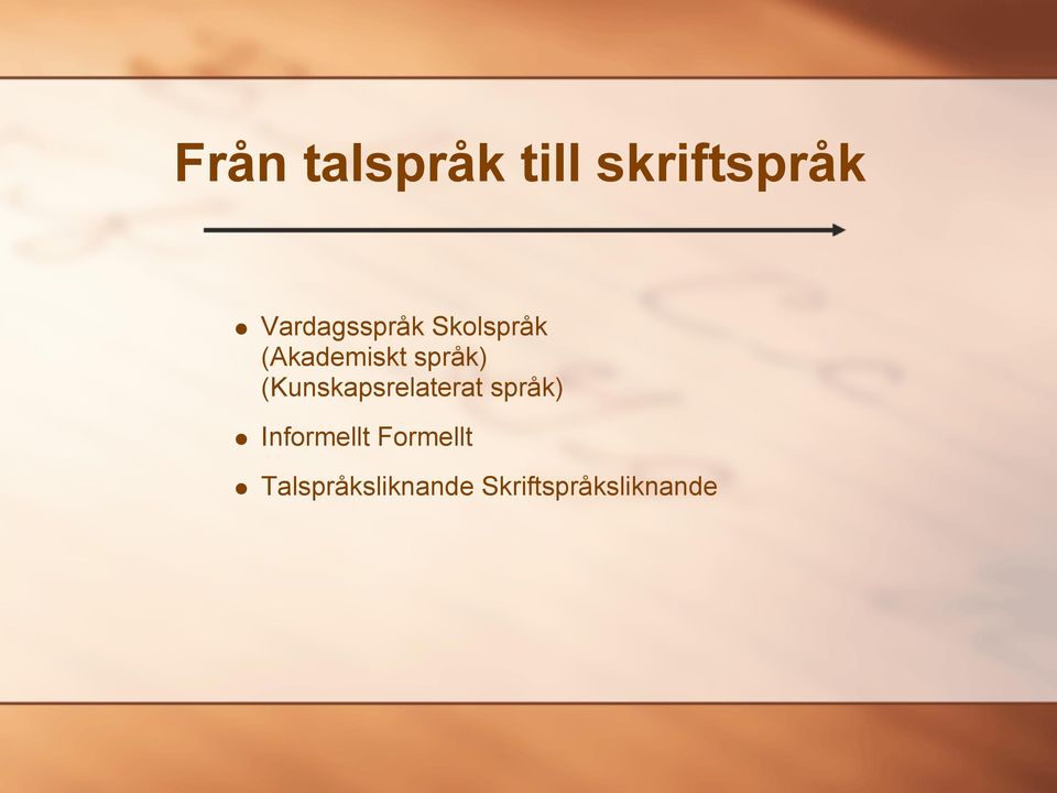 språk) (Kunskapsrelaterat språk)