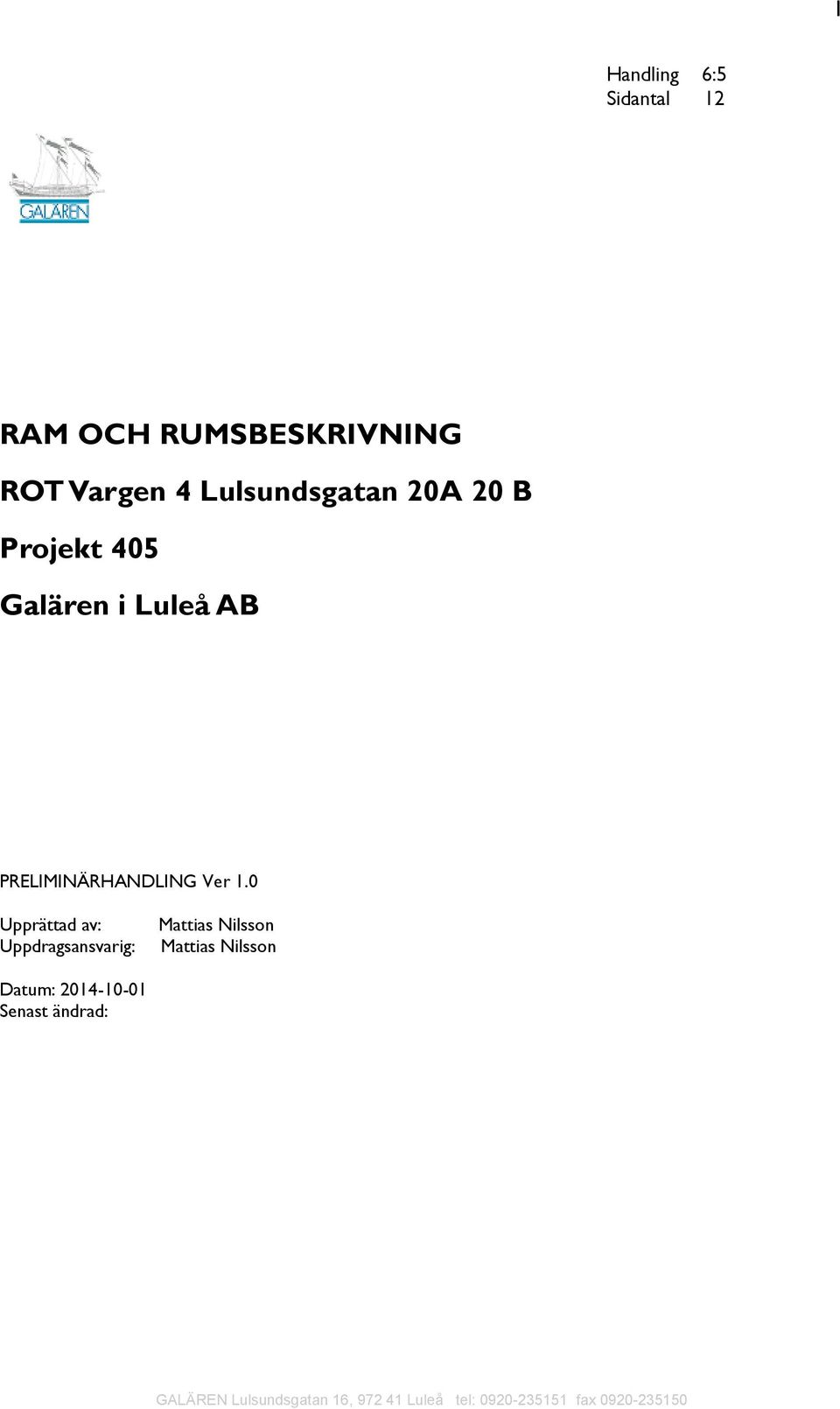 AB PRELIMINÄRHANDLING Ver 1.