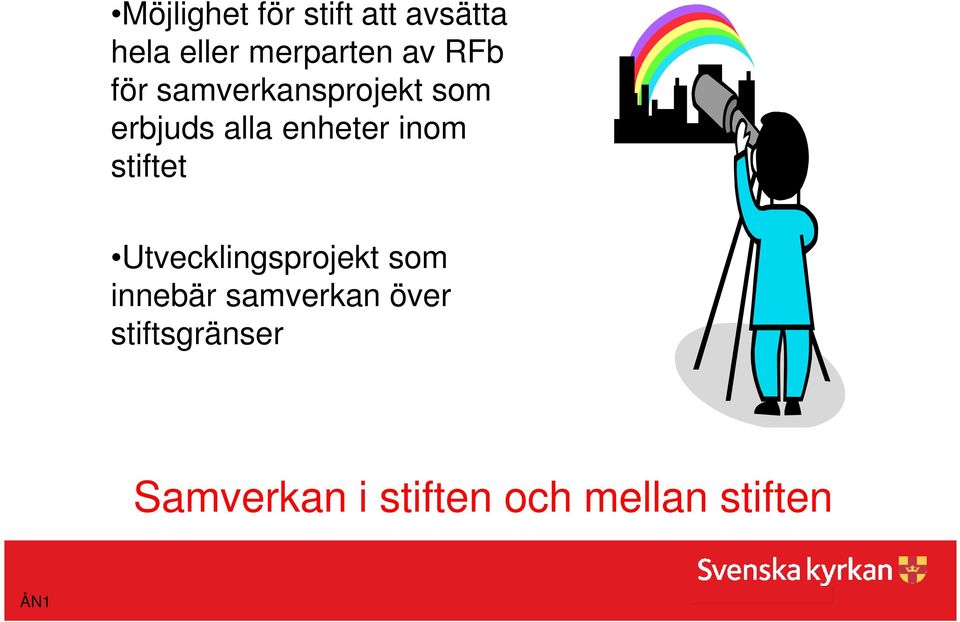 inom stiftet Utvecklingsprojekt som innebär samverkan